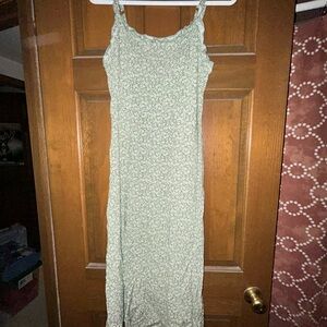 Miami White Sleeveless Spaghetti Strap Slip Midi Dress